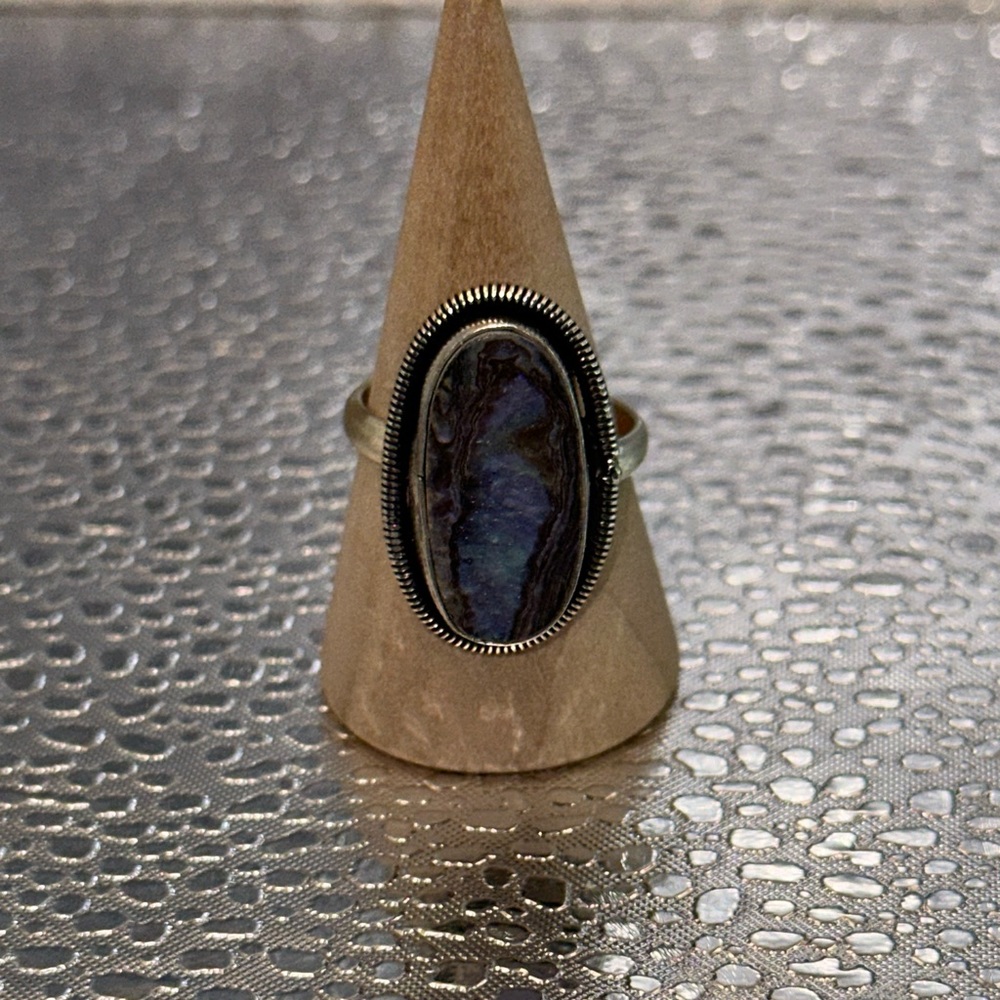New Silver Abalone Ring